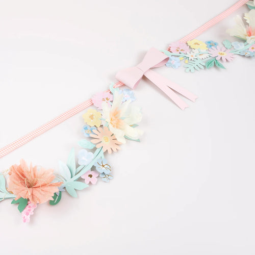Flower & Bow Party Garland
