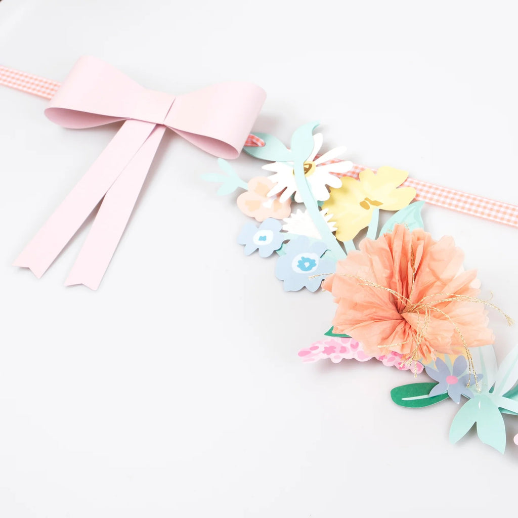 Flower & Bow Party Garland