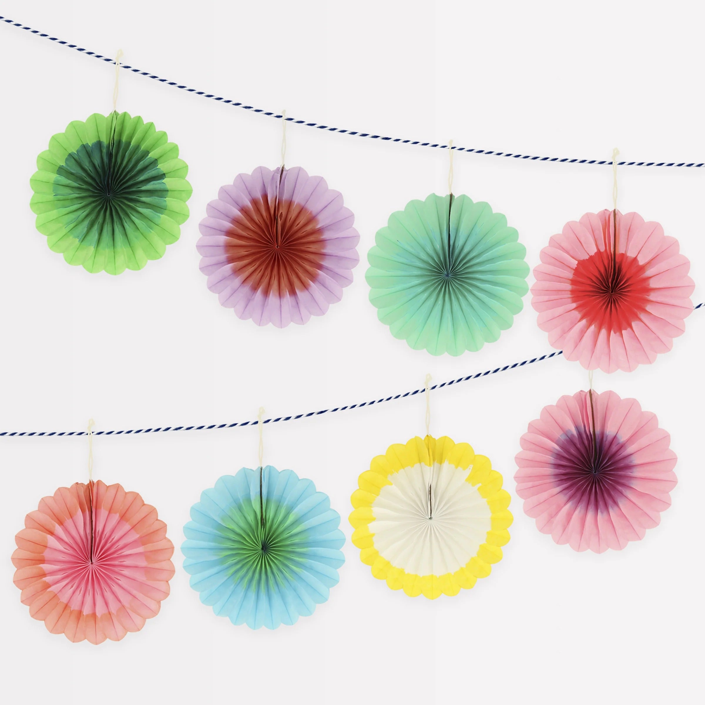 Mini Fan Paper Party Garland