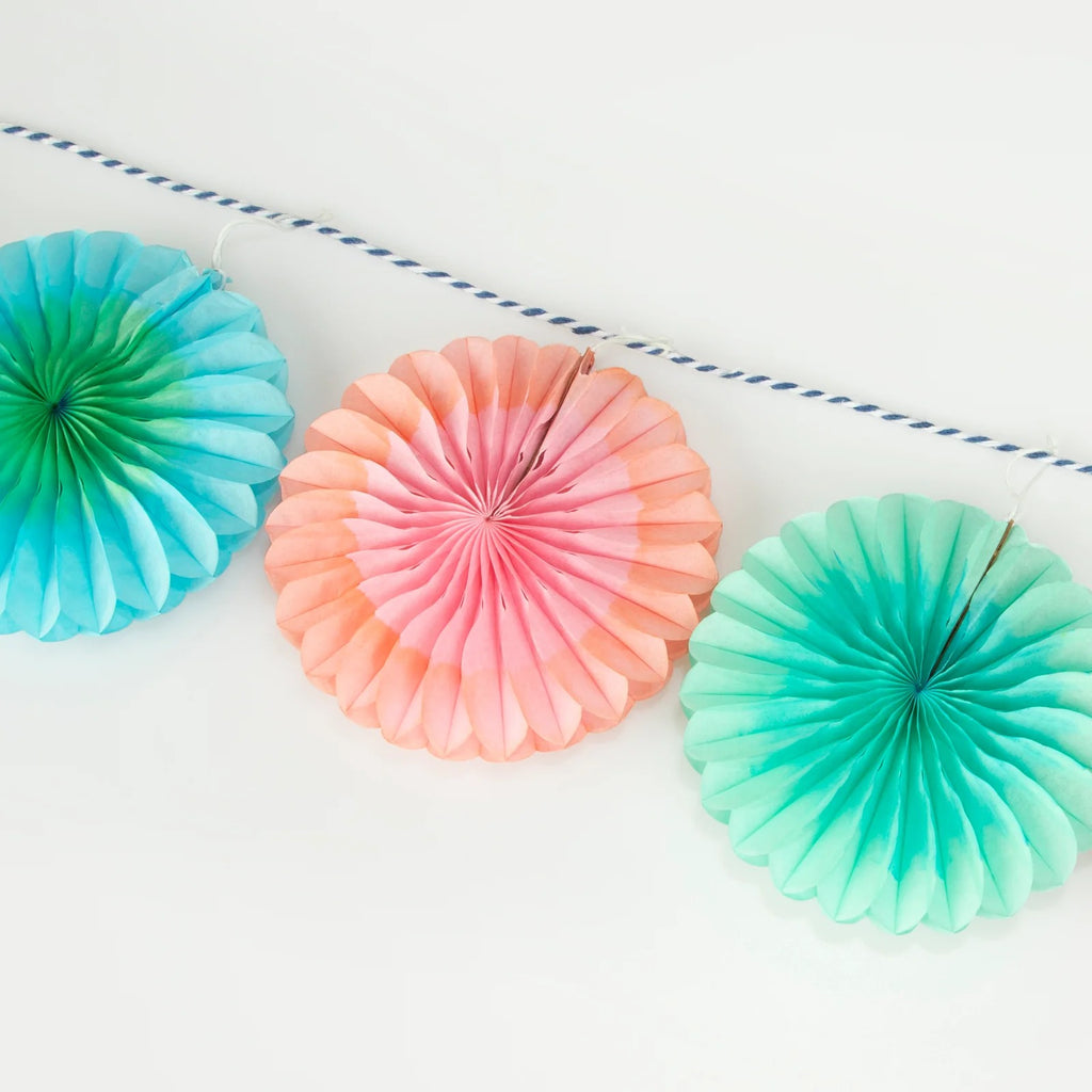 Mini Fan Paper Party Garland