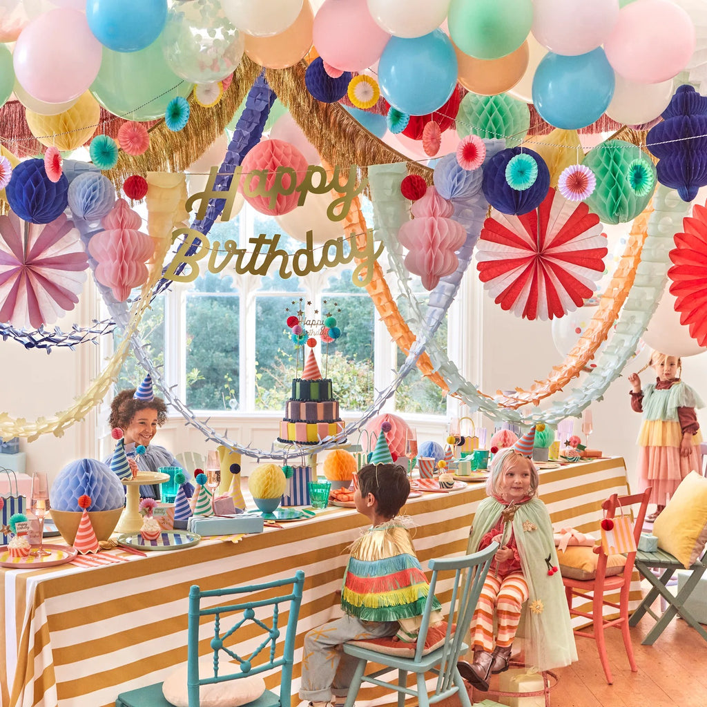Mini Fan Paper Party Garland