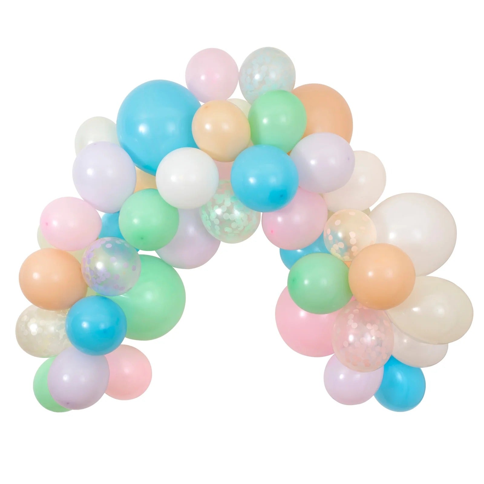Pastel Balloon & Streamer Garland