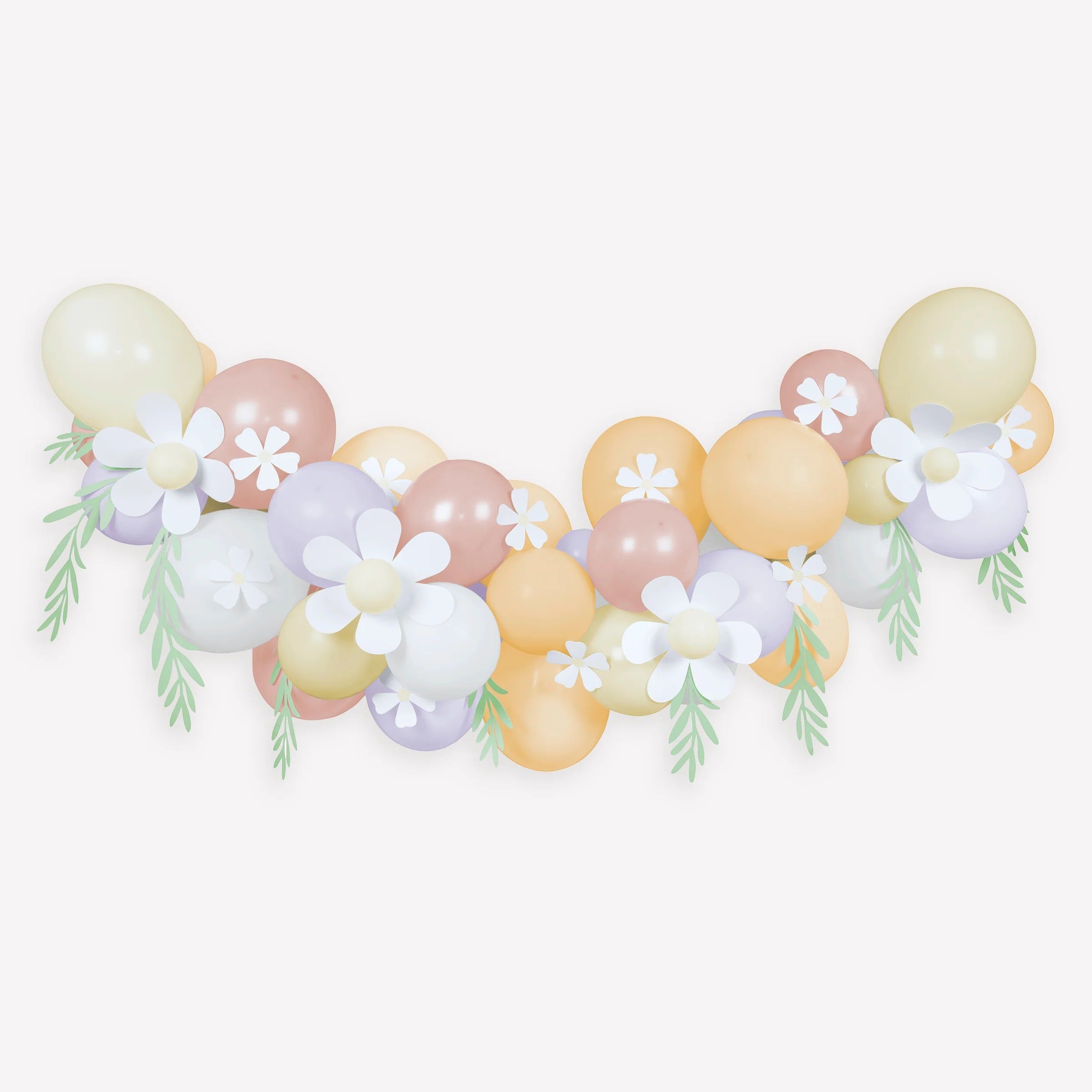 Pastel Daisy Balloon Garland