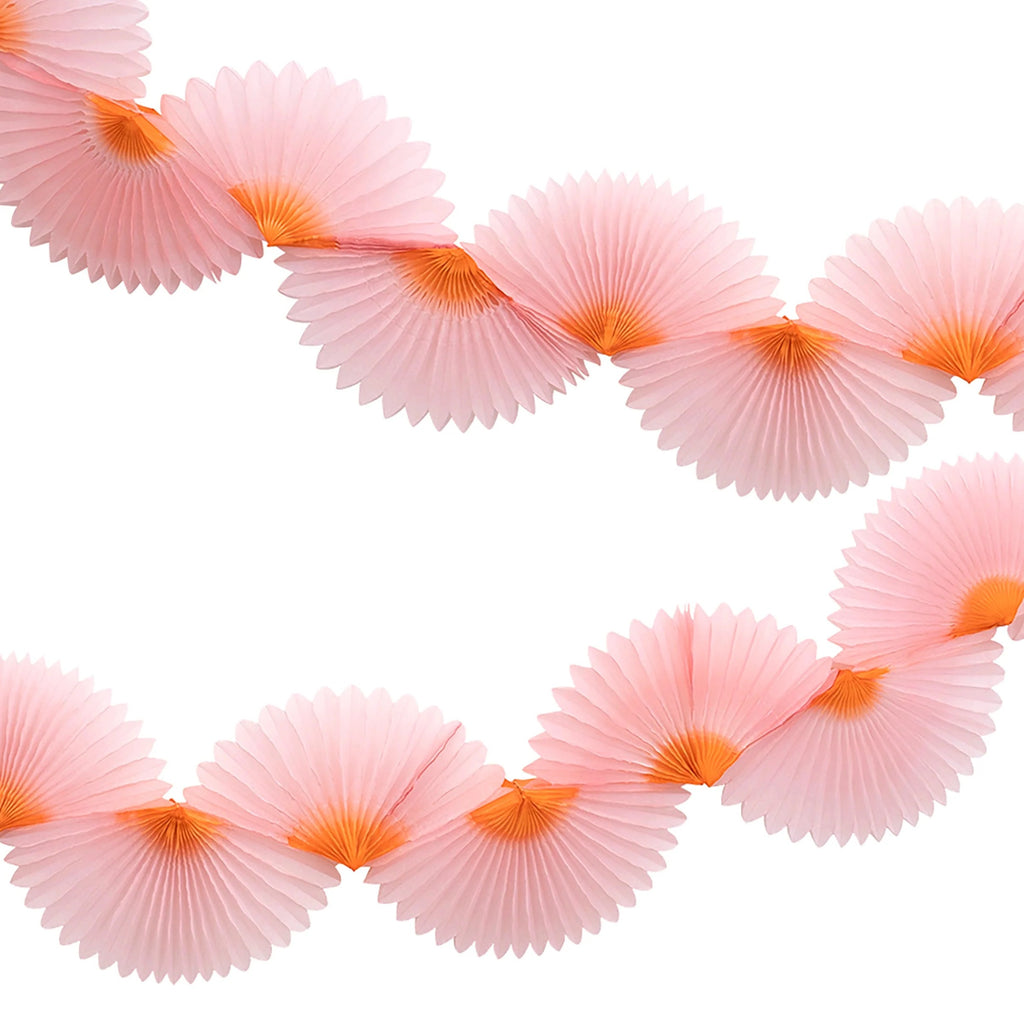 Pink Honeycomb Fan Party Garland