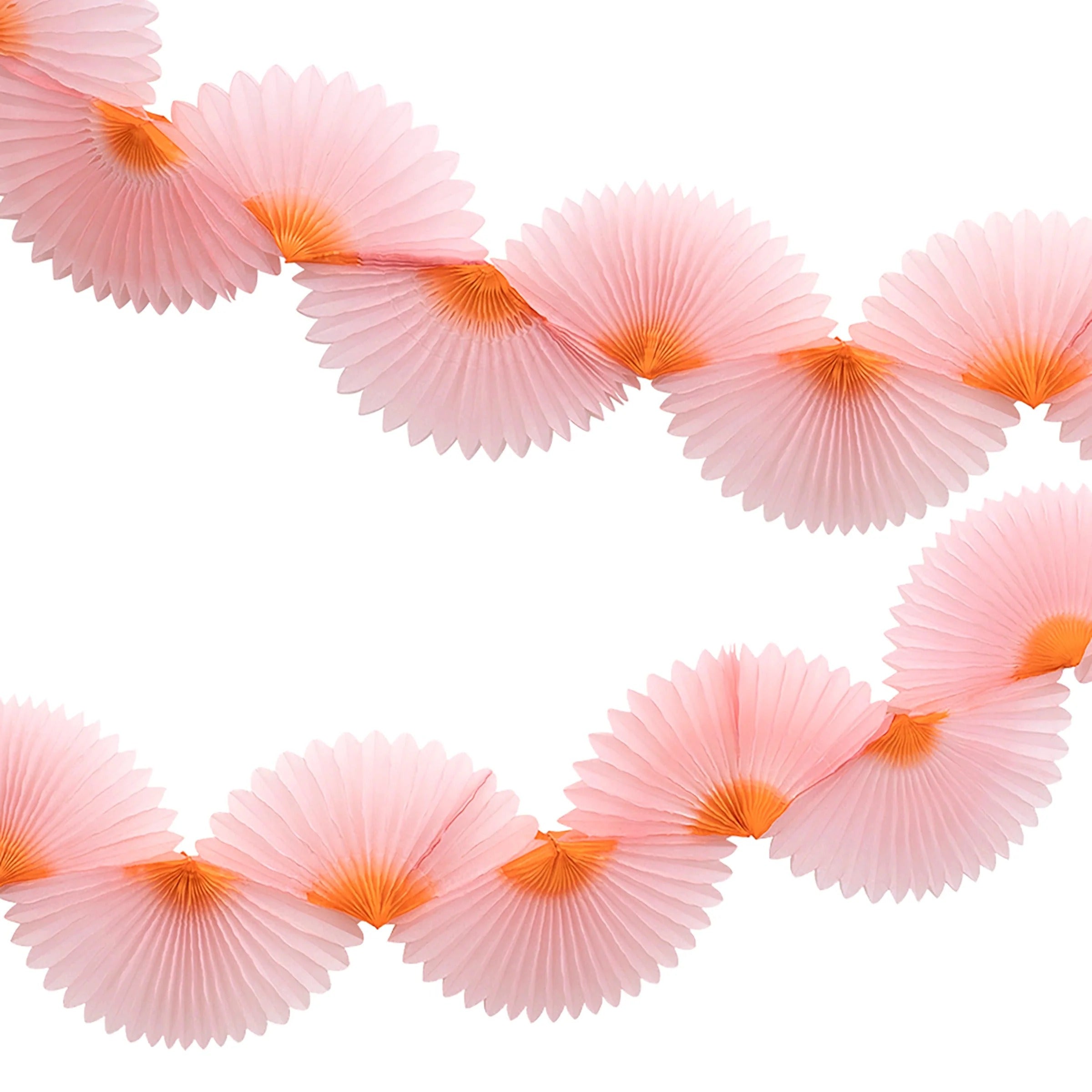 Pink Honeycomb Fan Party Garland