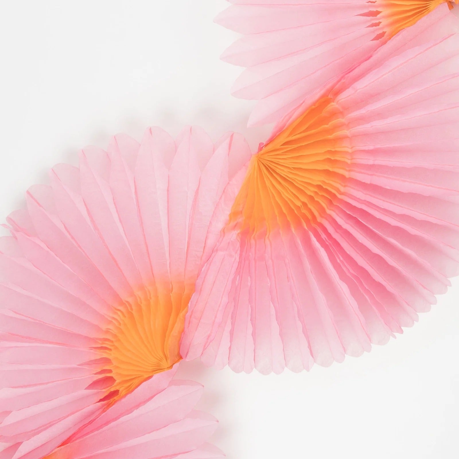 Pink Honeycomb Fan Party Garland