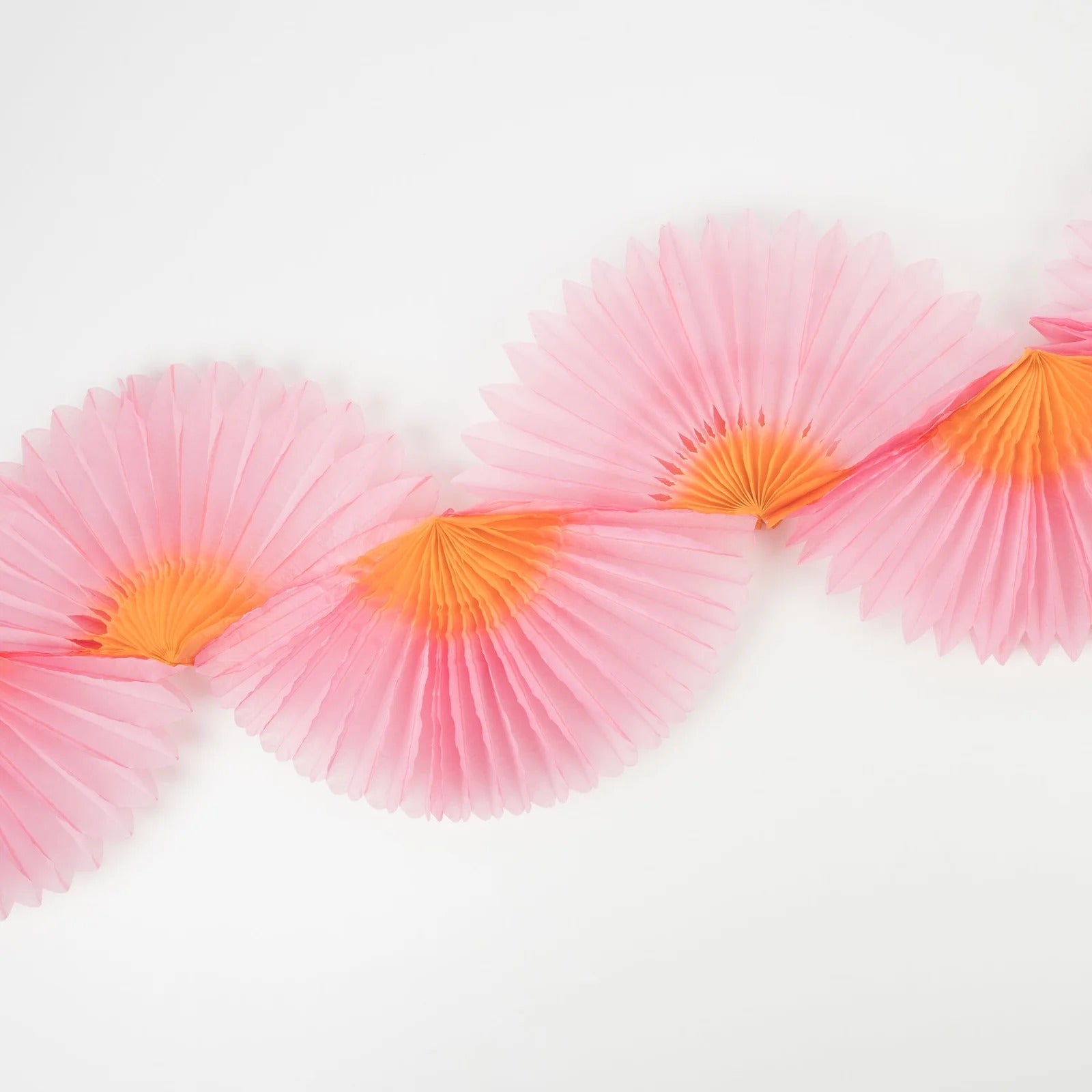 Pink Honeycomb Fan Party Garland