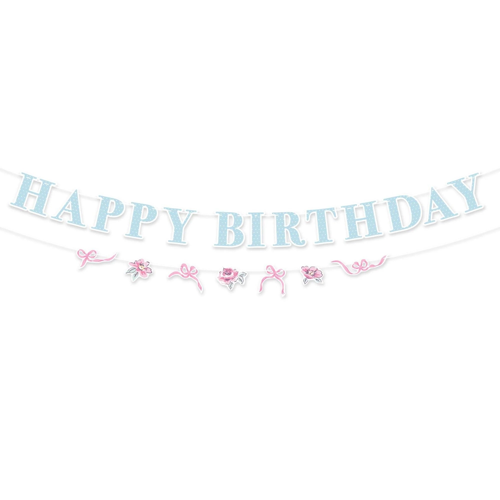 Ribbon and Rose Banner
