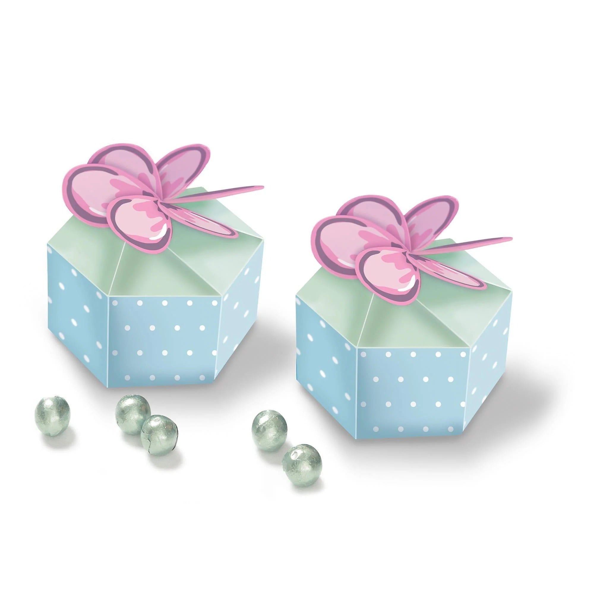 Ribbon and Rose Favor Kit for 8 Guests