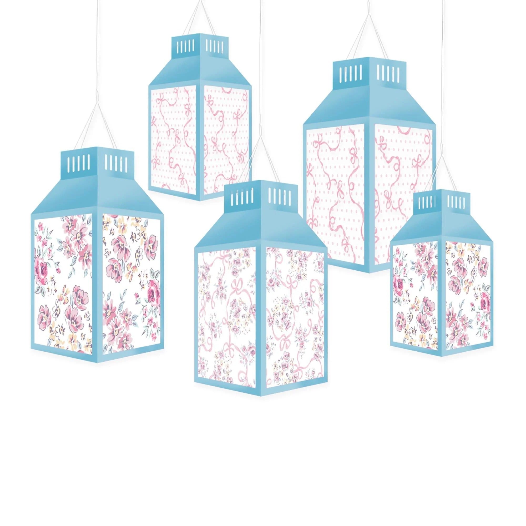 Ribbon and Rose Hanging Lantern Kit