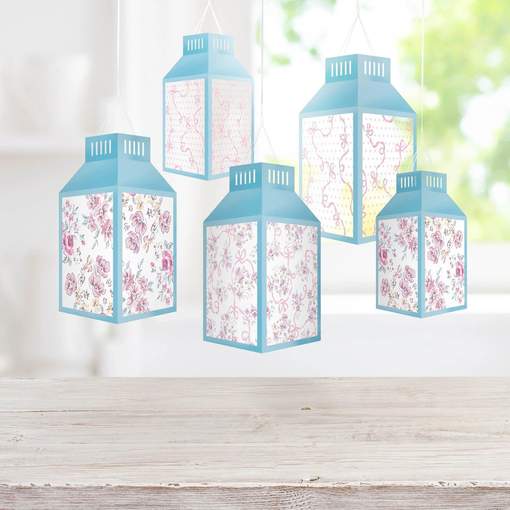 Ribbon and Rose Hanging Lantern Kit
