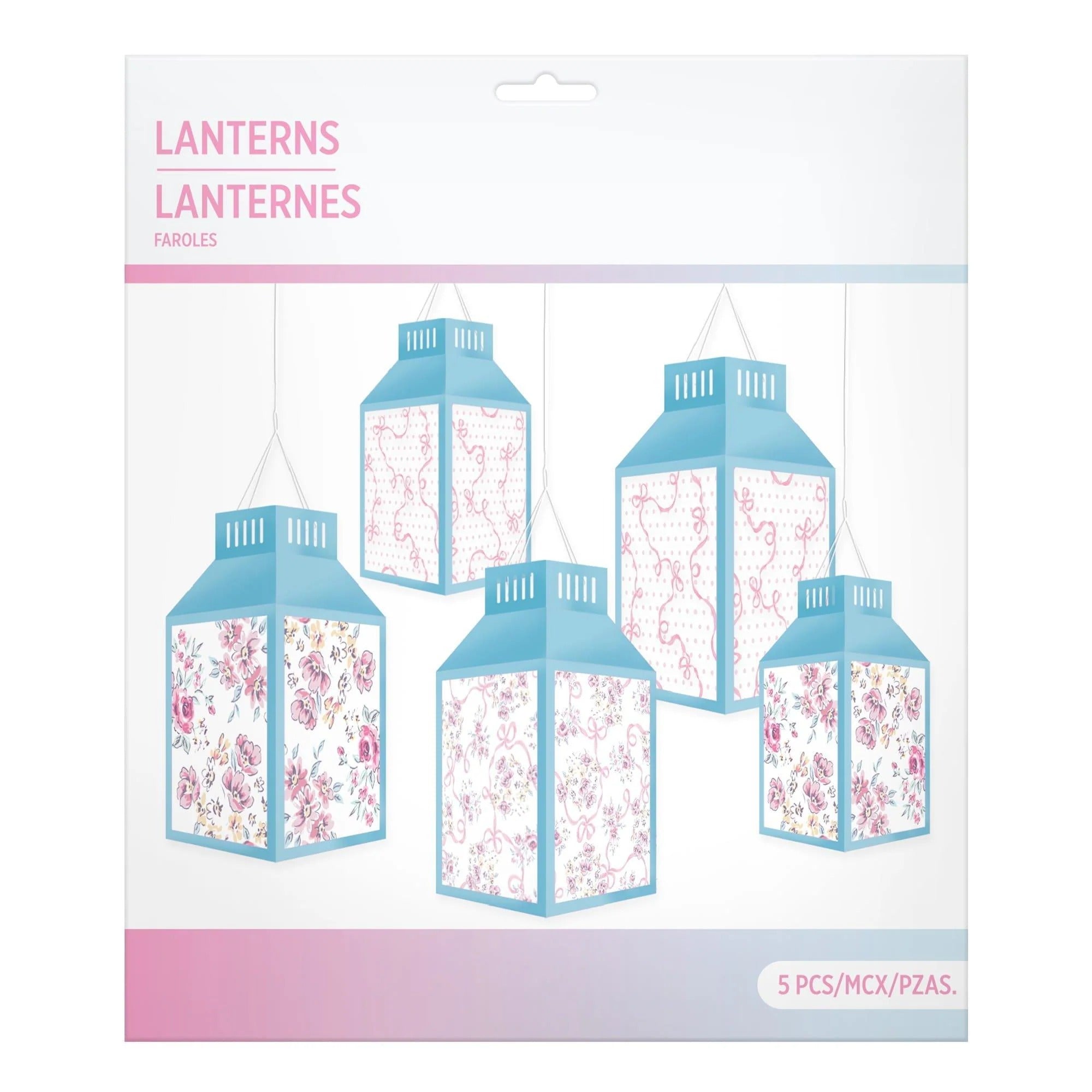 Ribbon and Rose Hanging Lantern Kit